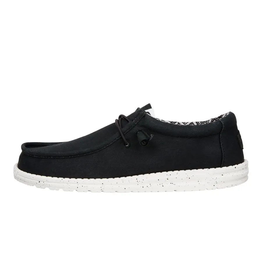 HEYDUDE Wally Stretch Canvas Wide - Mens Comfortable Slip on Shoes