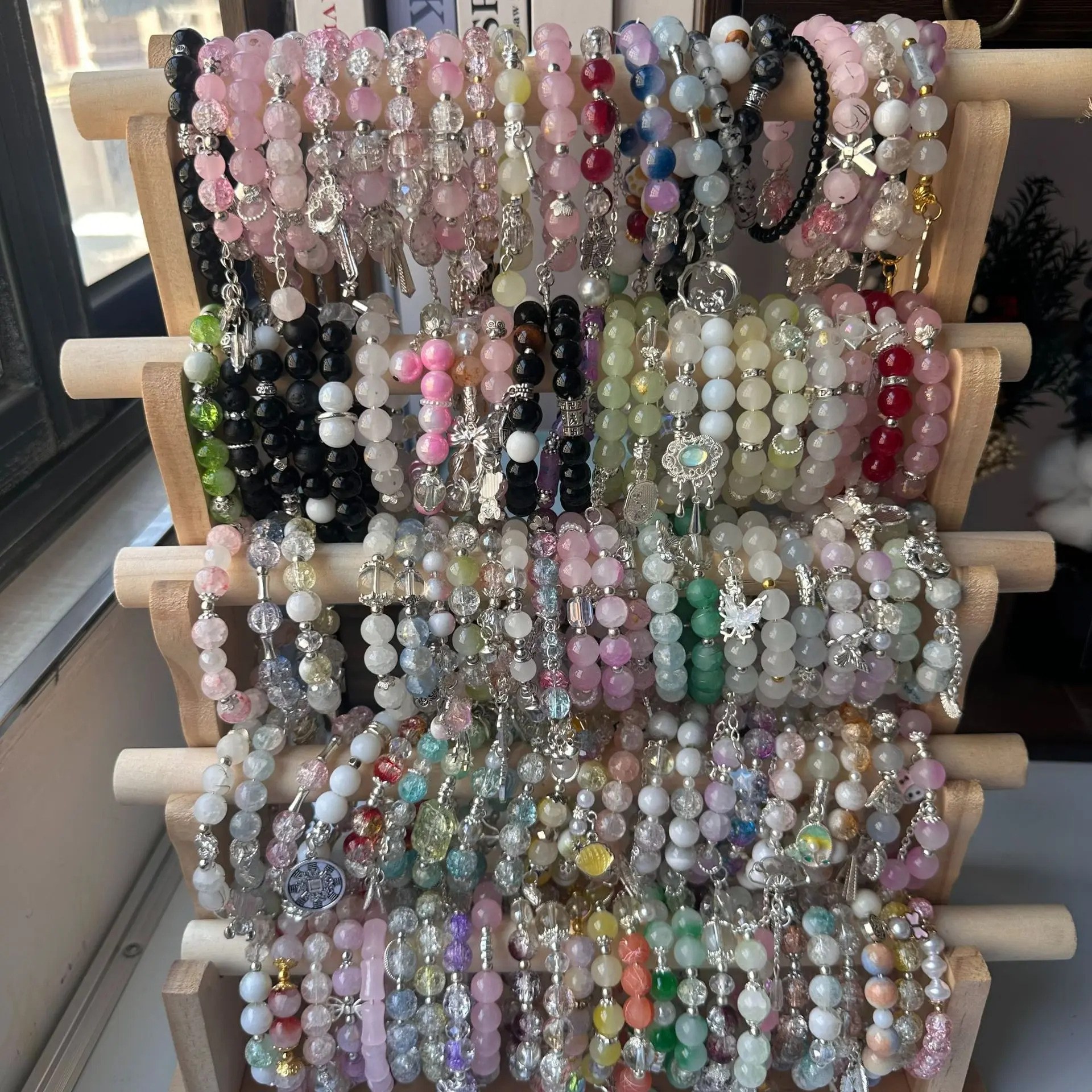 10/20/35pcs Mix Multicolor Boho Stackable Beaded Bracelets Set - Glass Beads, Bohemian Fashion Jewelry for Women Girls Teens Daily Wear, Party, Vacation & Holiday Gift