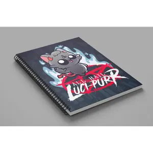 Notebook - All Hail Luci-purr Notebook - All Hail Luci-purr