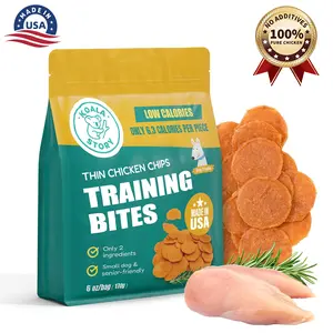 KOALA STORY Dog Training Treats - Chicken Chips – 100% pure chicken，High Protein 70%, Gently Air-dried Process, Diabetes is edible, Low-Calorie Healthy Treats,  All Natural, USA Made