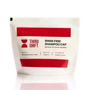 Rinse Free Shampoo Cap (4 Pack) | The Anytime, Anywhere Hairwash, On-the-go 2 minute hair wash, quick, easy