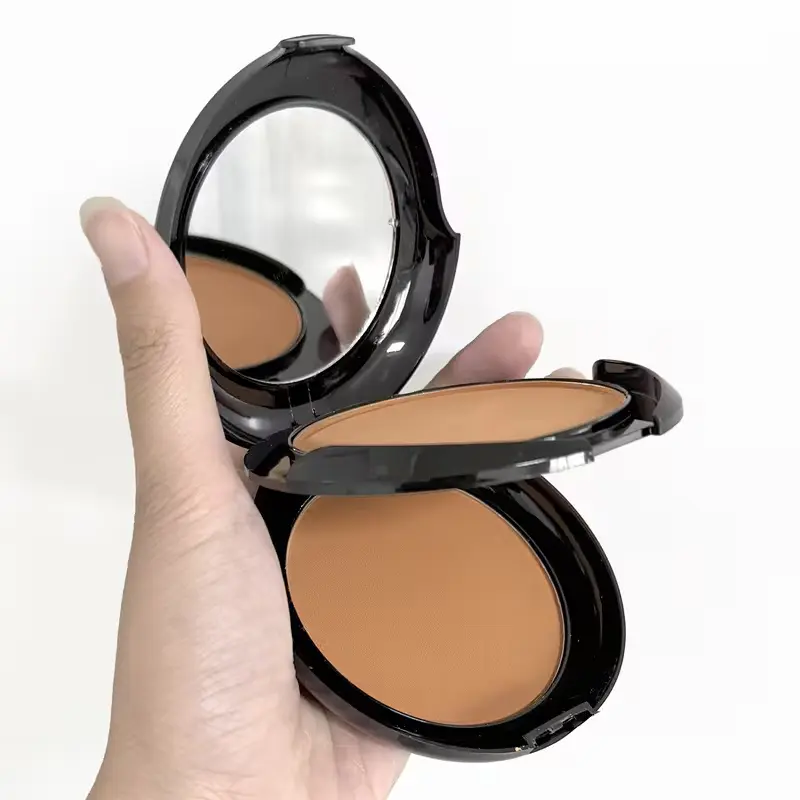 MAGIGIRL Waterproof Matte Pressed Powder Compact - 2-in-1 Contouring & Setting Powder, Color-Matched, Buildable, Oil Control, Long-Lasting Natural Smooth Finish, Puff Included, Suitable for All Skin Types, Color-Matched Powder