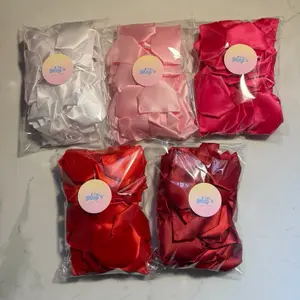 100 pcs Ribbon Petals,Ribbon Roses,Petalos de Rosa,Rosas de Liston,Premade Ribbon Petals