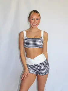 Gigi Gingham Sports Bra