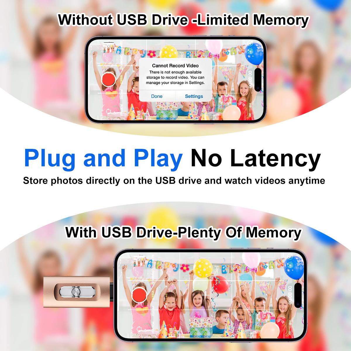 3 in 1 Flash Drive, High-Speed USB 3.0 OTG Pen Drive with Type-C Adapter, External Storage USB Stick Photo Stick for Phone, Pad, Android, PC and More Devices 3 in 1 Flash Drive, High-Speed USB 3.0 OTG Pen Drive with Type-C Adapter, External Storage USB Stick Photo Stick for Phone, Pad, Android, PC and More Devices