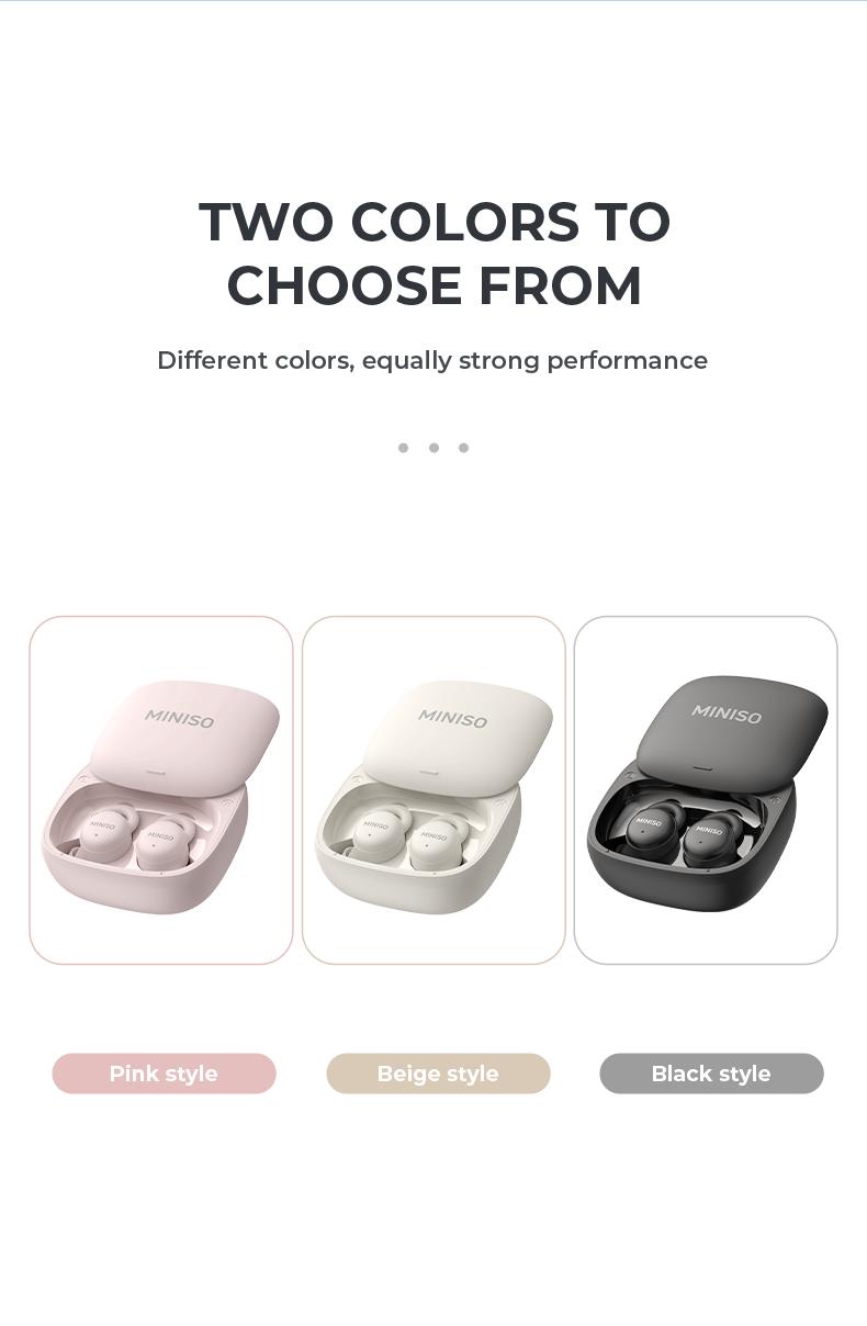 MINISO X10 Sleep Earbuds,Bluetooth Earphones,Wireless Earbuds,Touch Control,Smooth Bluetooth 5.4,Sleep-Noise Cancelling,Fast Charging & Long Standby,Comfortable Soft Ear Tips.