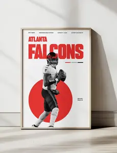 Atlanta NFL Poster - Football Wall Art (Unframed)