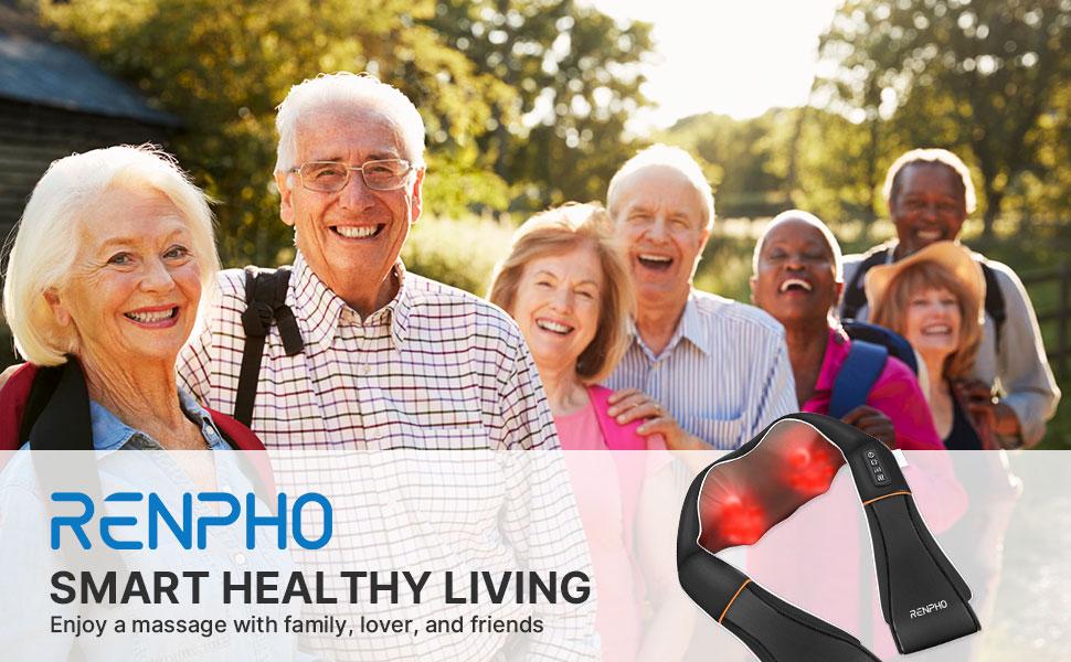 [Livestream Exclusive] RENPHO 3D Shiatsu Massage with Heat, Neck, Shoulder, Back & Full Body Relief Gift Choice for Women Men