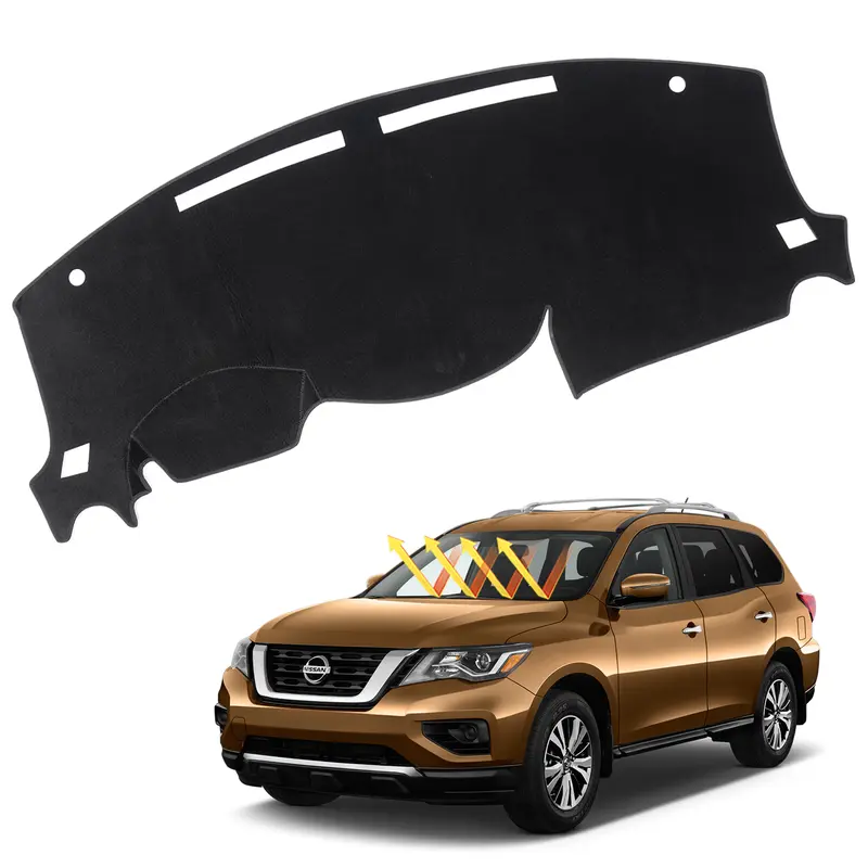 thumbnail image 2 of EIDRAN Non-Slip DashMat Dashboard Cover For Toyota Highlander 2009-2013 - Black Sun Pad 2 of 4