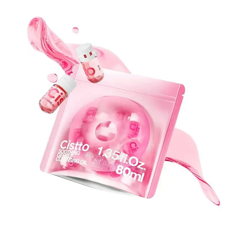 Cistto Disposable Cleansing Oil Capsules 2ml x 40 – Travel Makeup Remover for Waterproof Face, Eye & Lip, Sensitive Skin, Non-Comedogenic