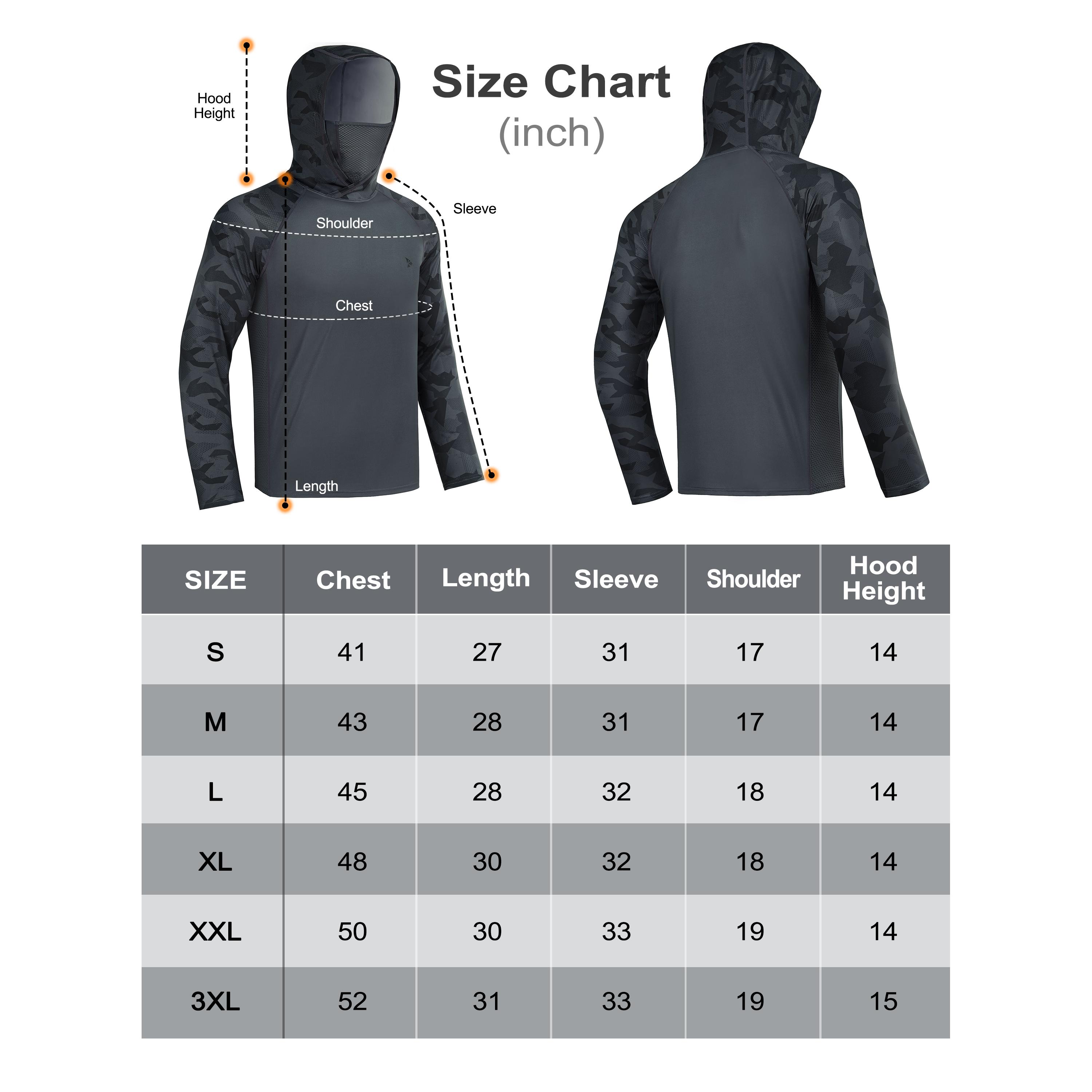 RODEEL 915 Sun Hoodie Shirts w/ Mask Neck Gaiter Men UPF 50+ UV Protection Long Sleeve Lightweight Quick Dry Moisture Wicking Breathable Cooling Activewear for Outdoor Sport Gym Fishing Hiking Roofing Landscaping Construction, Holiday Gift