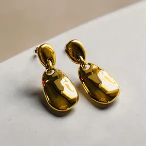 Liquid Gold Drop Earrings