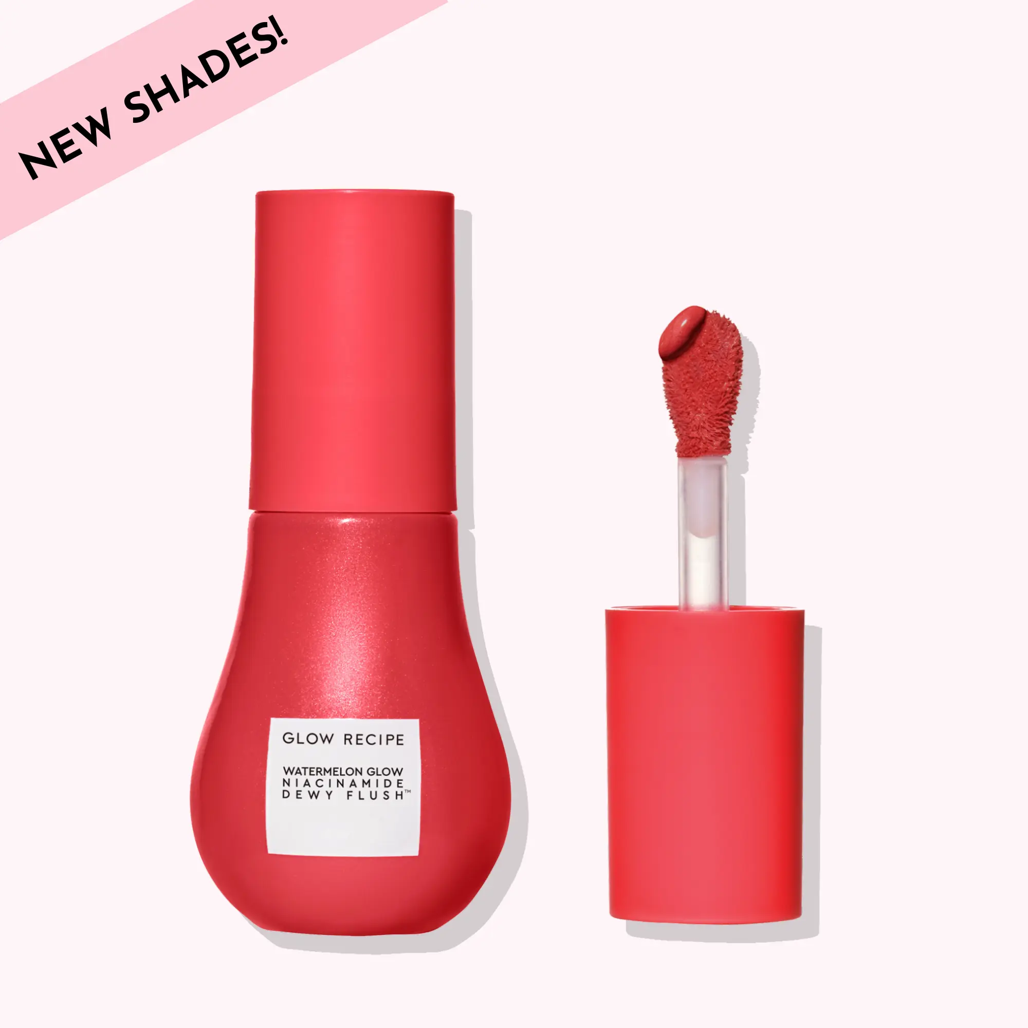 Glow Recipe Watermelon Glow Niacinamide Korean Blush Cheek Serum - Sheer, Buildable Tinted, Gentle Adult Beauty Serum Infused with Watermelon Extract, Centella Asiatica, Squalane, Hyaluronic Acid to Brighten Dark Spots, Hydrate, Moisturize, Cruelty-Free,