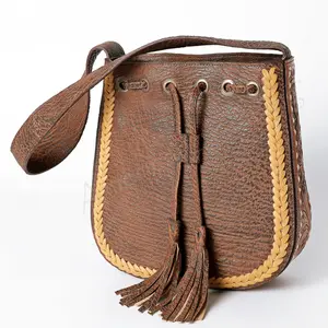 American Darling Bucket Genuine Leather Women Bag Western Handbag Purse