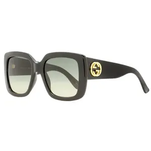 Gucci Square Sunglasses GG0141SN 001 Black/Gold 53mm 0141 Gucci Square Sunglasses GG0141SN 001 Black/Gold 53mm 0141