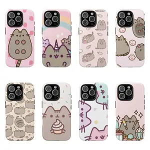 JIACC Cute Pusheens Cats Pattern Phone Case Style 5-8 For iPhone 17 ProMax Plus Air 16 15 14 13 12 11 X XR & SamsungS25 S24 S23 S22 Ultra, Best Gift