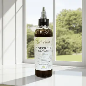 S-Secrets Scalp Stimulator Hair Growth Oil 4oz - Herbal Biotin & Essential Oils for All Hair Types