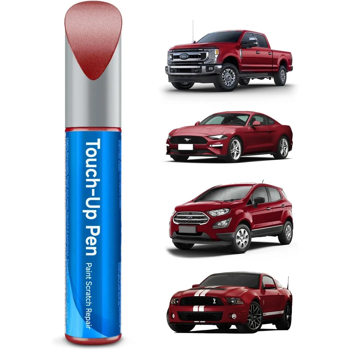 RR Ruby Red Metallic Tricoat Touch Up Paint Compatible with  Exact Match Touch Up Paint Car Scratch Repair, Compact, Agate Black Metallic(Um) For E-Transit/Econoline/E, Ruby Red Metallic(Rr) Compatible With C-Max/Edge/E