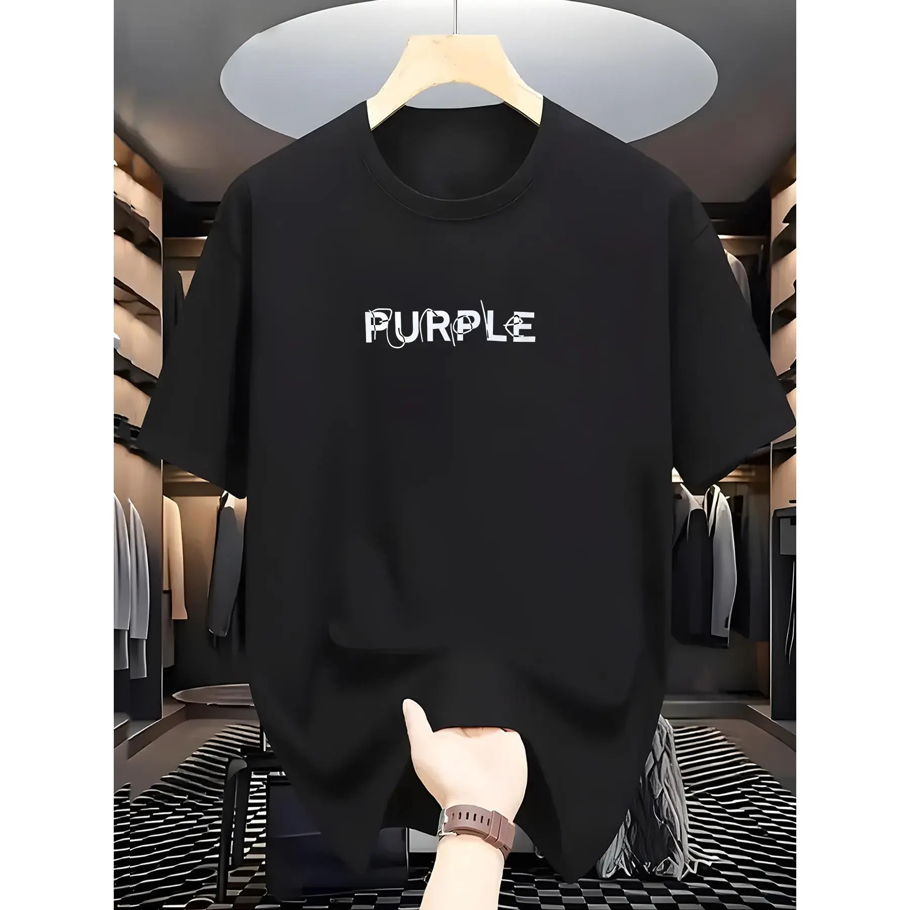 Men'S Short-Sleeve Trendy Fashion Pullover Top, a Stylish Basic Tee for Men.,Unisex Crewneck T-shirt for Men And Women