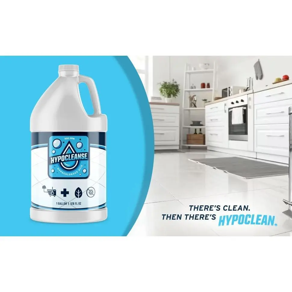 Hypochlorous Acid (HOCl) Cleaner, 500 PPM, 1 Gal Multi-Surface Household Cleaner