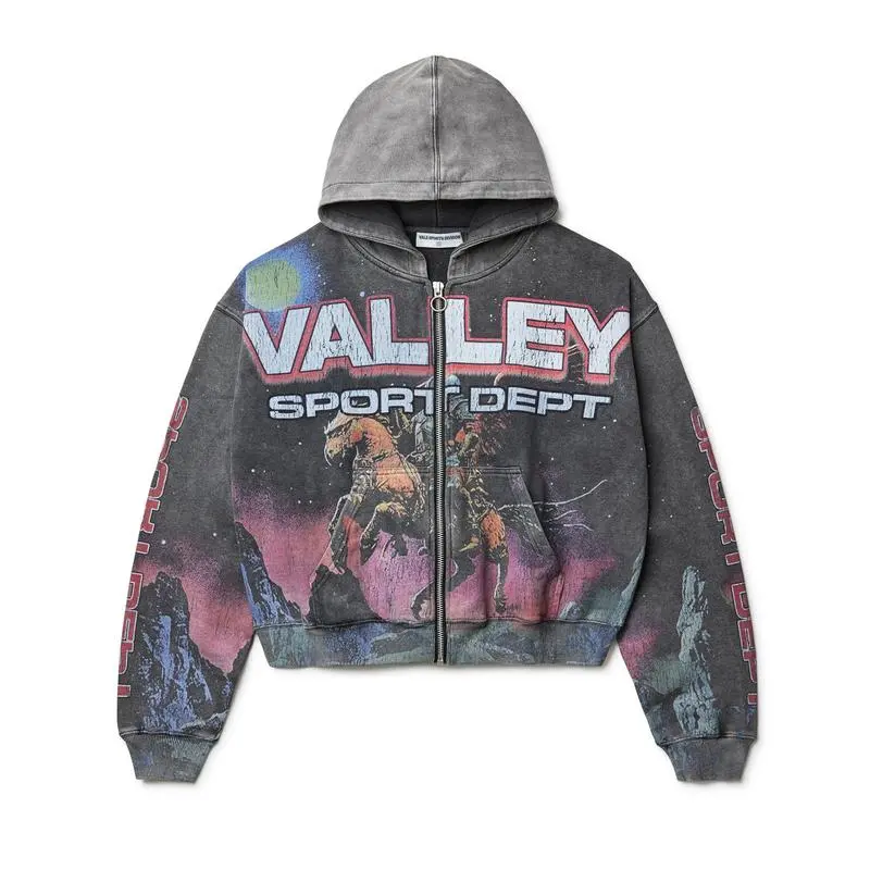 Unisex Vintage Washed Oversized Cotton Hoodie - Sport Dept Streetwear Longsleeve Sweatshirt, Hip-Hop Casual Winter Top Compatible with Raincoats, Sweatshirts, Hoodies