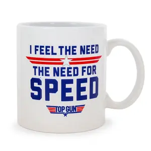 Top Gun "The Need For Speed" Ceramic Mug | Holds 20 Ounces
