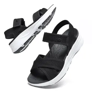 Womens Orthopedic Walking Sandals Comfortable Plantar Fasciitis Arch Support with Ultra lightweight Adjustable Strap Sandals for Summer Beach