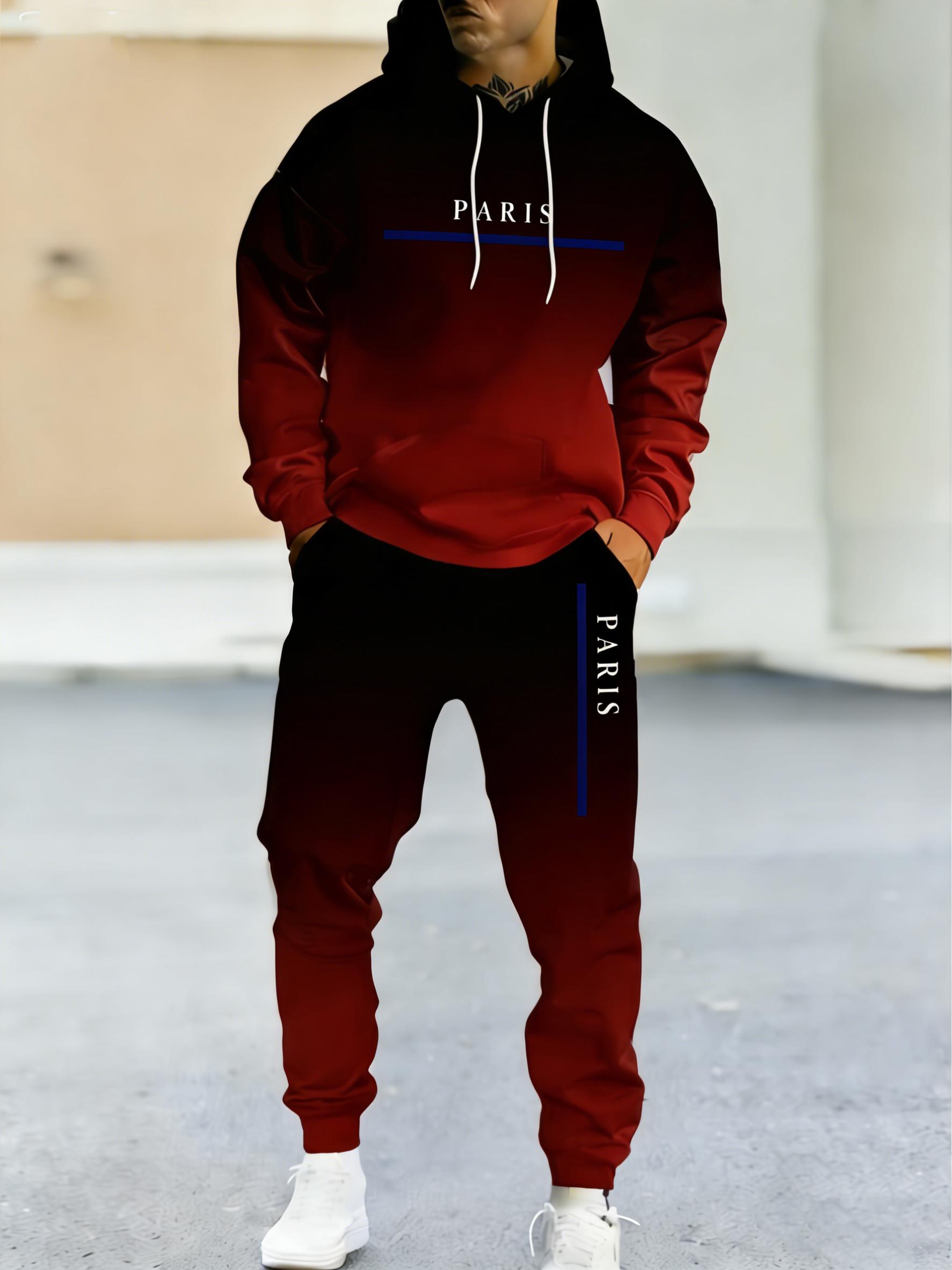 Trendy velvet hoodie set with personalized patterns, simple, versatile, and casual, perfect for everyday wear