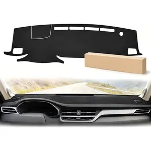 Nilight Suede Material Dash Cover for Toyota Highlander 2020-2023, Custom-Fit Non-Slip Dashboard Mat, Car Accessories Sunshade Glare Protector Black Interior Accessory