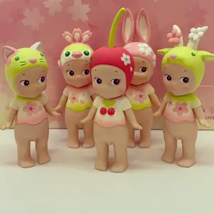 Sonny Angel Cherry Blossom Spring Mini Figure Collectible Blind Box – Cute Kawaii Baby Doll Toy for Desk Decor, Shelf Display and Gift
