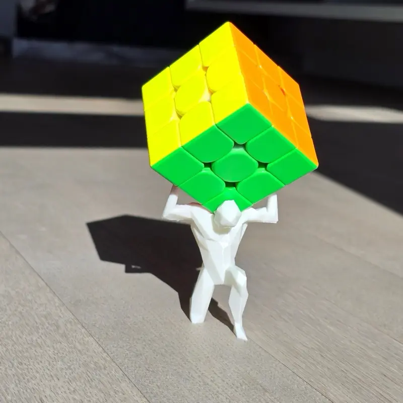 Rubin’s Cube Holder - Atlas the Titan
