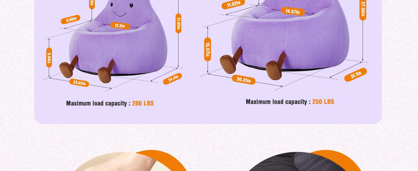 Eggzu，Lazy Sofa, Portable  Comfy Floor Sofa for Living Room Bedroom,  Parent-Child Sofa