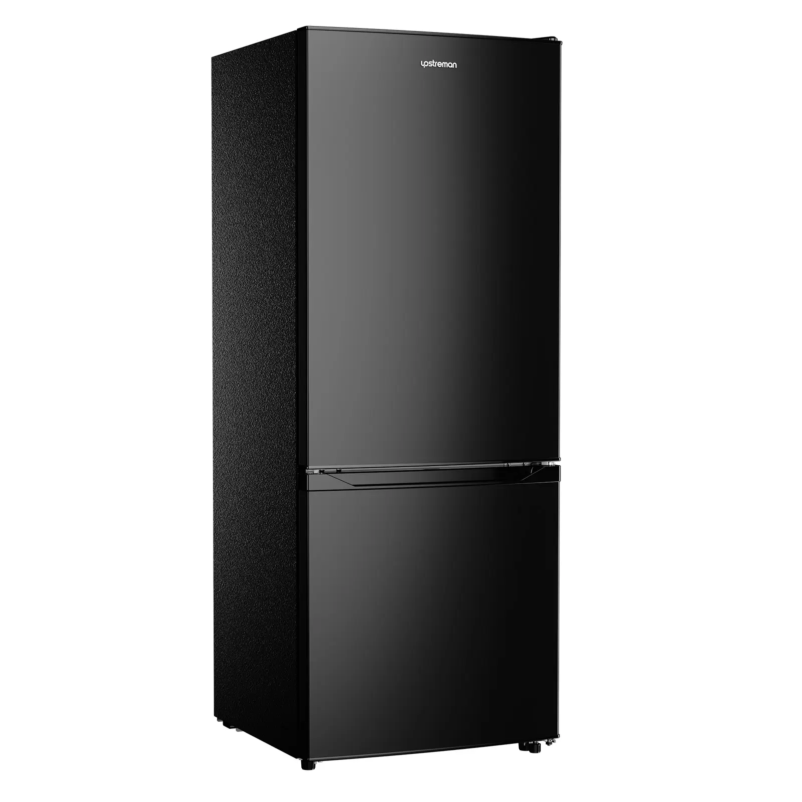 Upstreman 7.1 Cu.Ft Double-Door Bottom Freezer Small Fridge - Energy-Saver Dorm Fridge with Reversible Door, Adjustable Temp (35°F-50°F Range), Interior Light, 39 dB Quiet Study Nights for Kitchen, Apartment BM71 Reversible Door Refrigerator Home Refriger