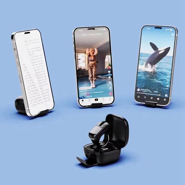 2.4G Wireless Bluetooth Ring Phone Accessory for Content Creators - Magnetic, Waterproof, Portable Wearable Tech Gadget, Short Video Like Button, Lazy Selfie Controller, Fast Charging Page Turner, Accessories