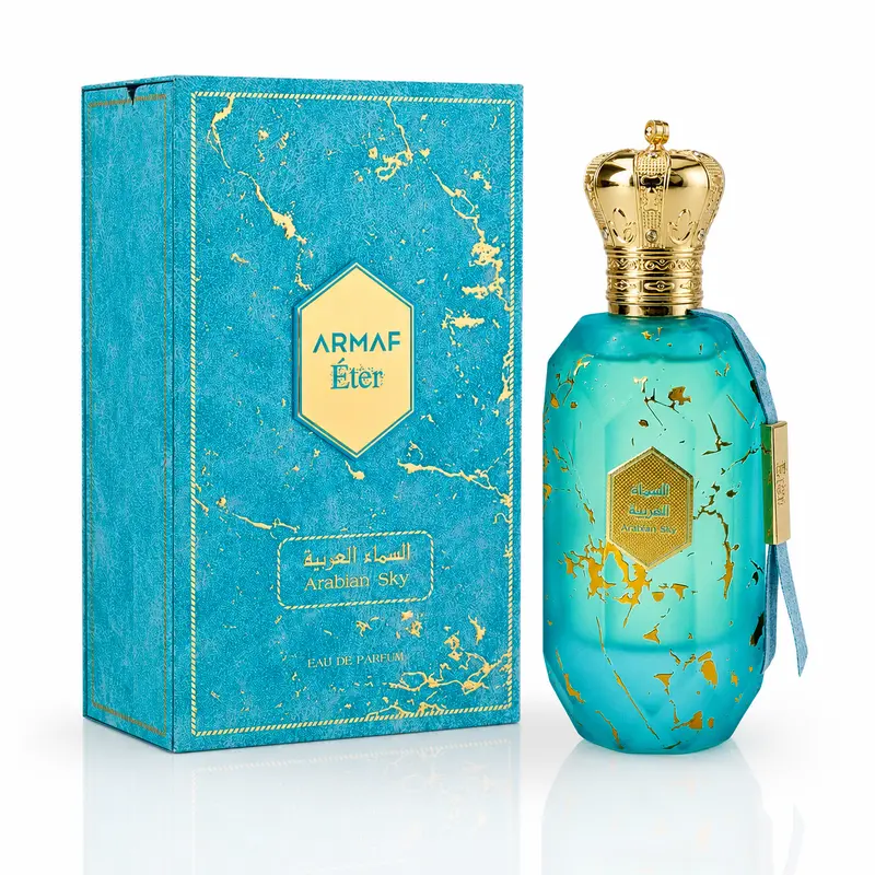 ARMAF Eter Arabian Sky EDP Fragrance - 3.4 fl oz/100ml Unisex Adult Elegant Arabian Alcohol-Containing Perfume with Aromatic Luxurious Scent, Fresh Floral Citrus Lavender, Musk Notes