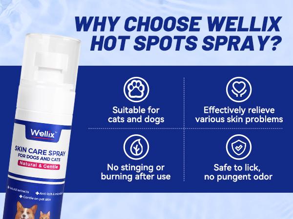 Wellix Hot Spot Spray for Dogs & Cats – Plant-Based Formula Itch & Skin Relief, 80ml#SummerVibes #petslovers Wellix Hot Spot Spray for Dogs & Cats – Plant-Based Formula Itch & Skin Relief, 80ml#SummerVibes #petslovers