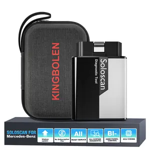 KINGBOLEN Soloscan Bluetooth OBD2 Scanner for Mercedes-Benz MB Sprinter Maybach, All System Diagnostic Bidirectional Scan Tool for iOS & Android, Lifetime FRee Update, ECU Coding, All Reset Service  Automotive Vehicle Car