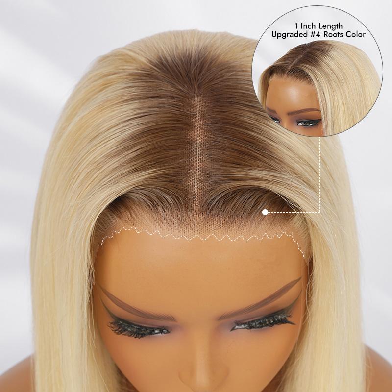 [Spring Musts] Wiggins Hair 4/613 Bob Wig Human Hair Straight Blonde Lace Closure Wig Pre Cut Lace Glueless Wigs Lace Closure Wig With Pre Plucked Hairline WeeklyDeals #SpringStatements
