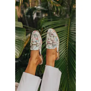 The Bridget Faux Leather Mule Loafer In Ivory