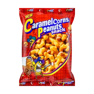 CROWN Caramel Peanut Crisps 150g - Crunchy Sweet Snack for Tea Time & Parties