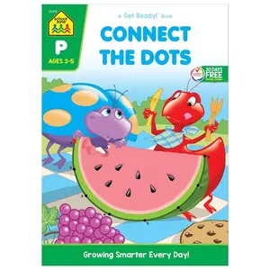 School Zone - Connect the Dots Workbook - 32 Pages, Ages 3 to 5, Preschool, Kindergarten, Dot-to-Dots, Counting, Number Puzzles, Numbers 1-10, Coloring, and More (School Zone Get Ready!™ Book Series) Paperback – January 1, 2015