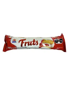 FRUTS GALLETAS GAMESA - GALLETAS TIPO SANDWICH CON MALVAVISCO Y RELLENO SABOR FRESA - 130 GRAMS - PRODUCT OF MEXICO