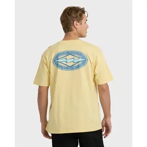 BILLABONG Men's Rotor Diamond Regular Short Sleeve T, Graphic Print Garment Washed, Everyday Casual