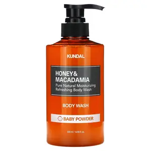Kundal Honey & Macadamia, Body Wash, Baby Powder, 16.9 fl oz (500 ml)