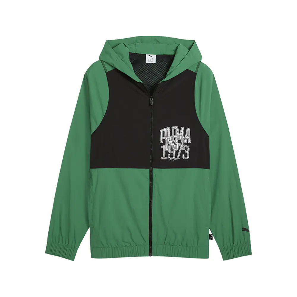 PUMA Mens Rival Rage Jacket Basketball Athletic Outerwear Casual - Green