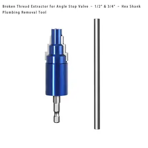 Pipe Extractor Tool, Broken Faucet Pipe Puller, Damaged Faucet Bolt Remover for Water Valve Replacement, Plumbing Repair, Household & Construction Maintenance, Bathroom & Kitchen Renovation，Compatible with "1/2" & "3/4"