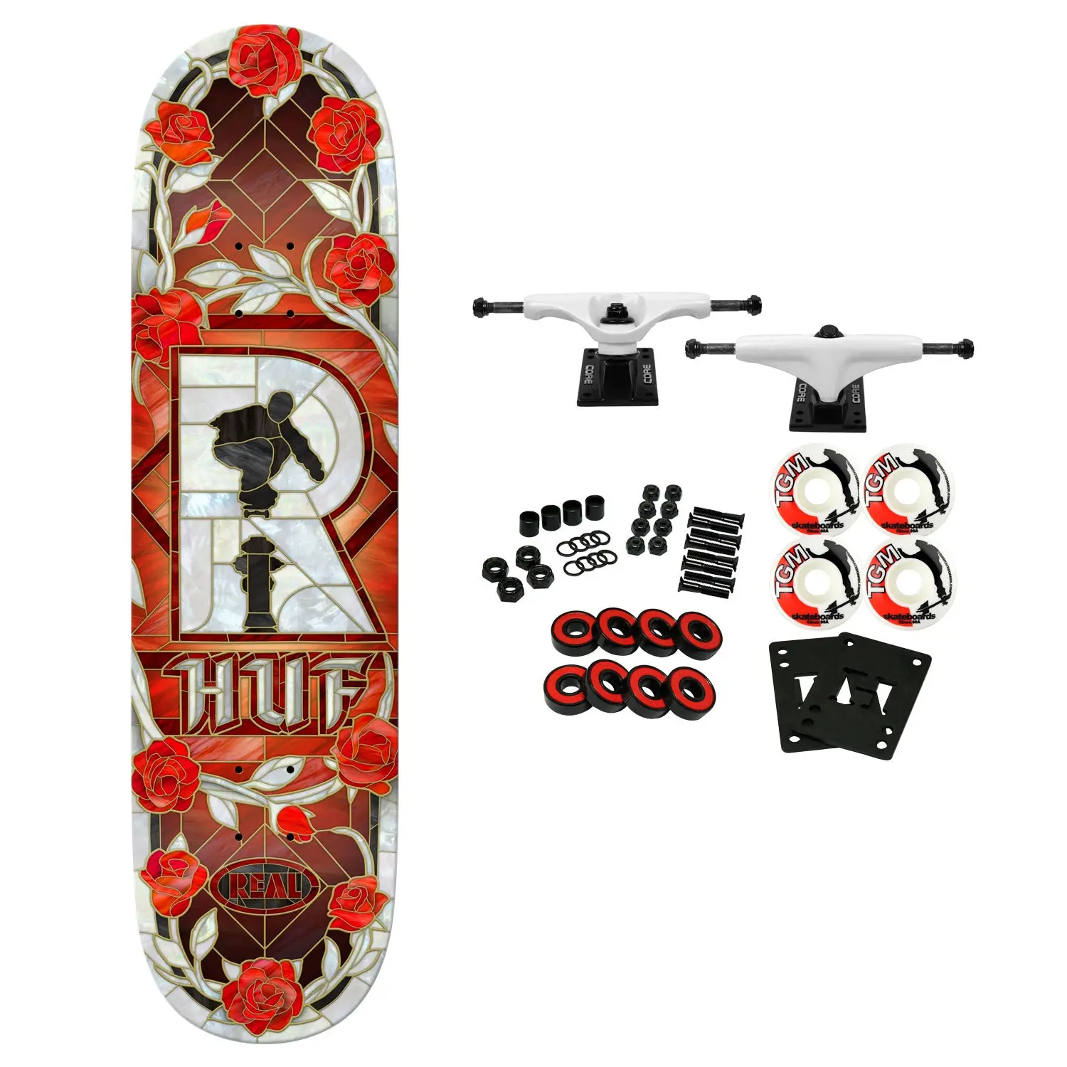 Real Skateboard Complete Huf Cathedral 8.5" x 32.18"
