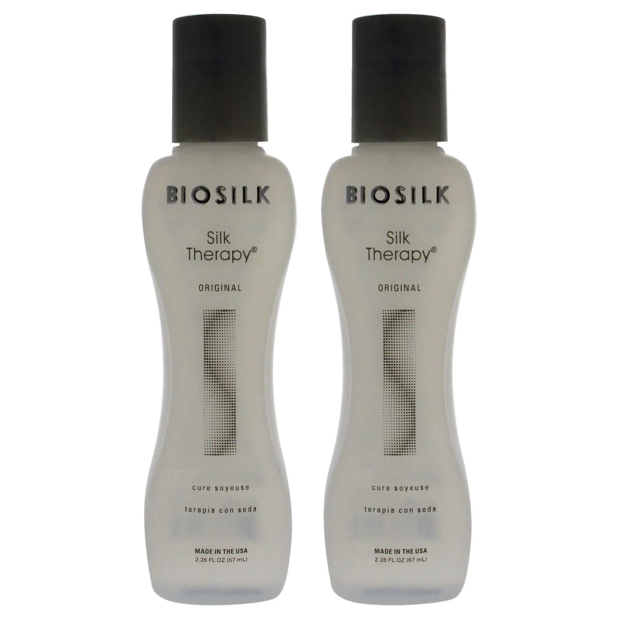 biosilk Silk Therapy Original Treatment, Smoothing Haircare for All Types, Classic Formula, 2.26 fl oz (2 Pack), Smooth, Regular Use, Two Bottles