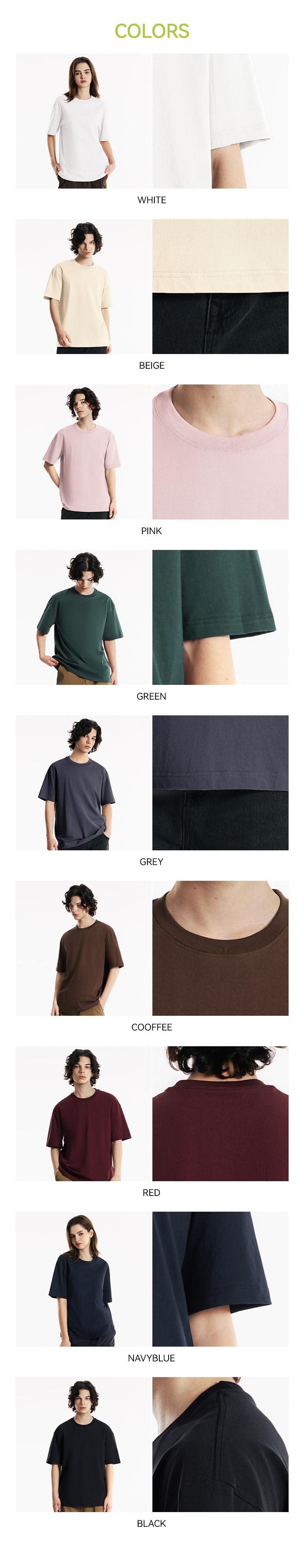 MIDMX Heavyweight Tshirt 230G 100% Cotton Solid Color Unisex Loose Fit Fade Proof Versatile Everyday Wear Men's Basic Tee Vintage Plant Dyed Menswear Black Friday deals Christmas Gift SpringStatements