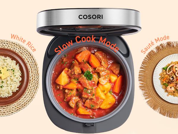 COSORI 18-in-1 Multifunction Rice Cooker - 5-Qt Electric Programmable Slow Cooker with Steam, 24H Warm, Fuzzy Logic, Nonstick Pot & 50 Recipes, Kitchen Appliance,summerwins COSORI 18-in-1 Multifunction Rice Cooker - 5-Qt Electric Programmable Slow Cooker with Steam, 24H Warm, Fuzzy Logic, Nonstick Pot & 50 Recipes, Kitchen Appliance,summerwins